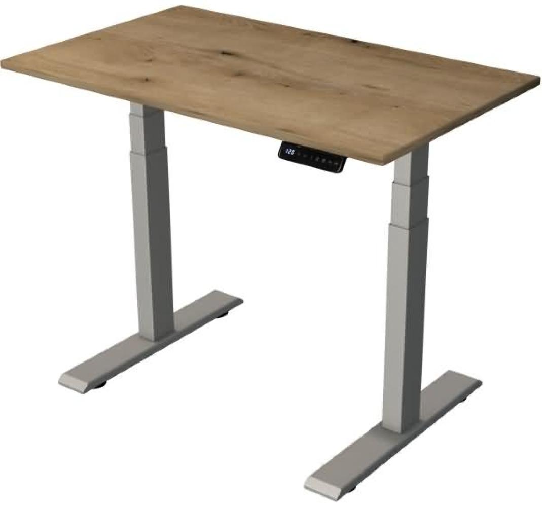 Kerkmann Steh-/Sitztisch Move 2 elektrisch Fuß silber 100x60x63-127cm Bild 1