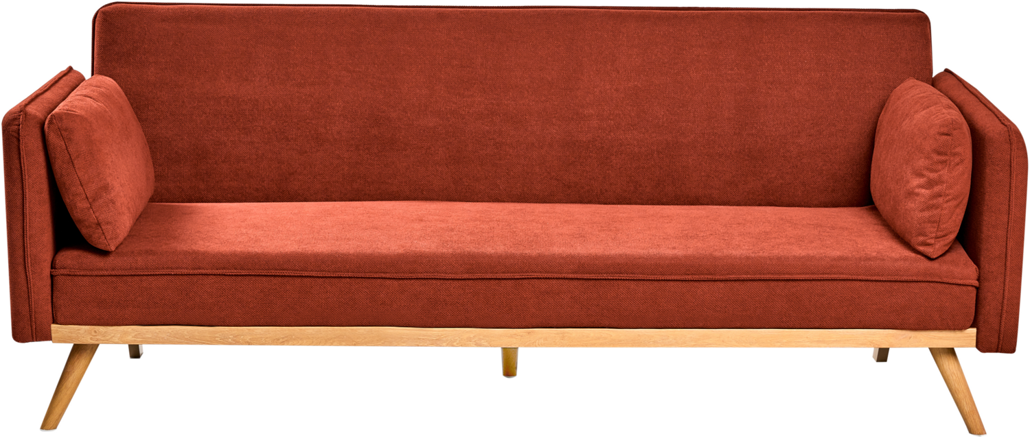 Schlafsofa ASAA Stoff Rot Bild 1