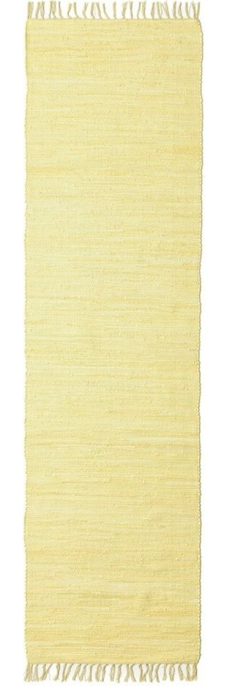 my home Teppich Paul, rechteckig, Höhe: 5 mm, Wendeteppich, Uni, handgewebt, mit Fransen, reine Baumwolle, Läufer Bild 1