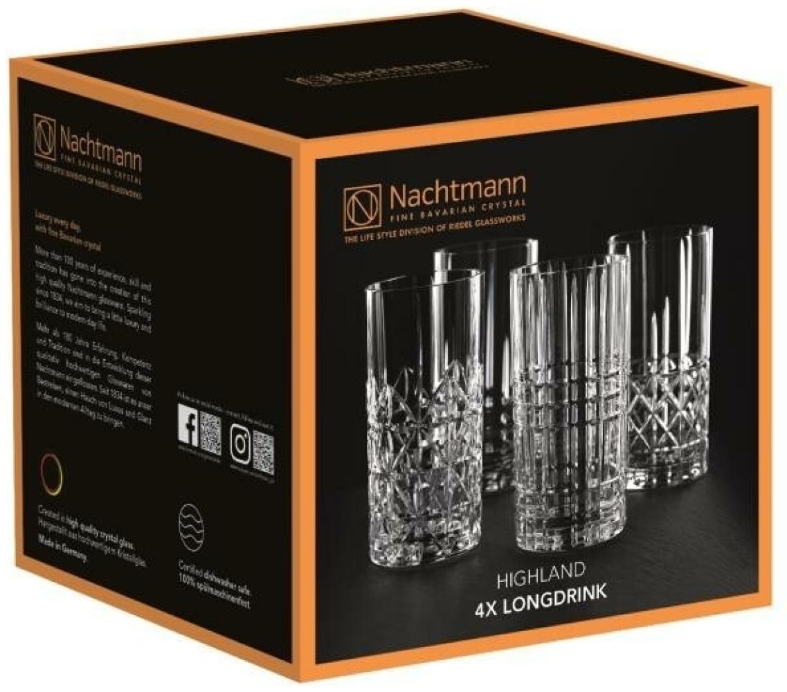 Nachtmann Longdrinkgläser Highland. ca. 375 ml. 4er Set Bild 1