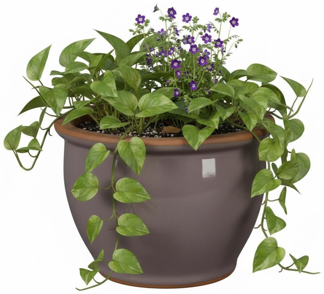 Blumentopf Pflanzgefäß aus Keramik Modell "Roma" 38cm Lavendel Bild 1