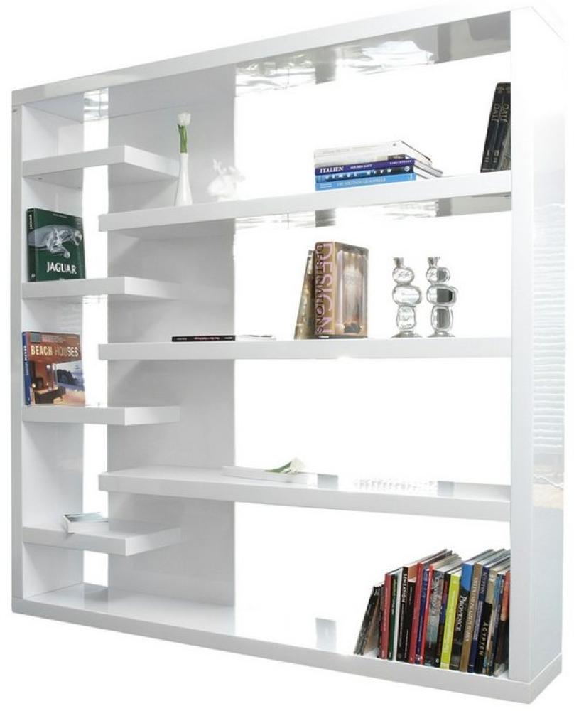 Raumteiler weiß Standregal Regal Trennwand Bücherregal Wohnzimmer Schrank Bild 1