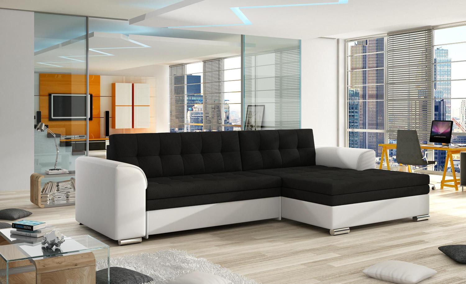 Wohnideebilder Conforti Schwarz Ecksofas & Eckcouches Cf_04 Bild 1