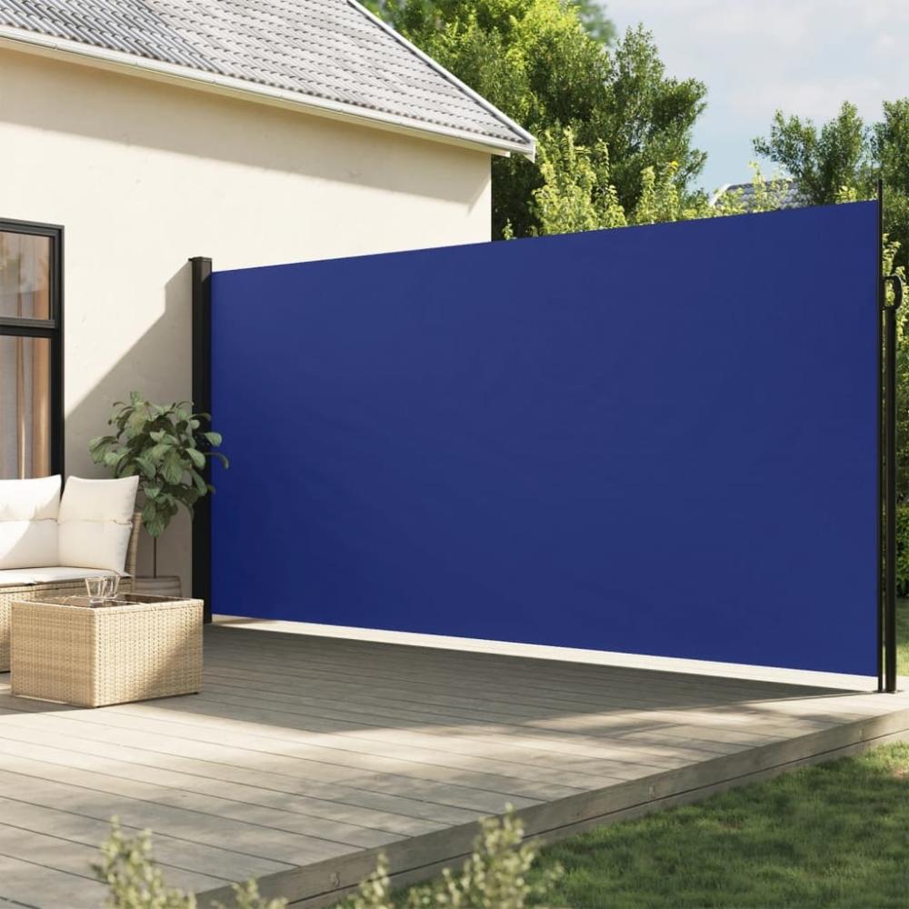 vidaXL Seitenmarkise Ausziehbar Blau 220x300 cm 4004371 Bild 1