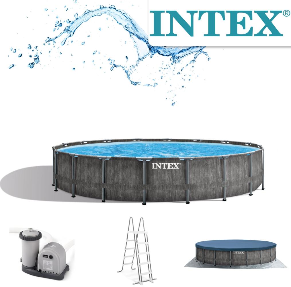 Intex 'Prism Greywood Ø 549' Pool Set, inkl. Kartuschenfilteranlage Bild 1