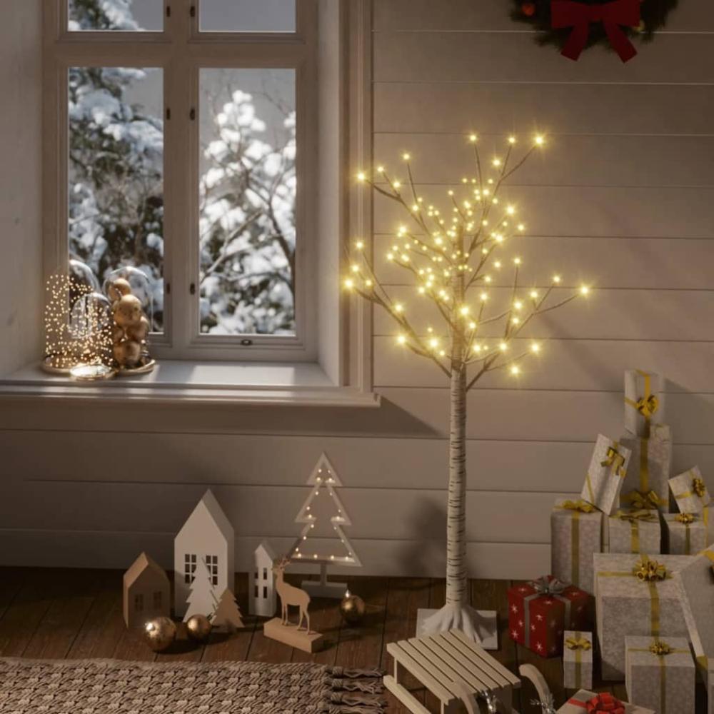 vidaXL Weihnachtsbaum 120 LEDs 1,2 m Warmweiß Indoor Outdoor 328672 Bild 1