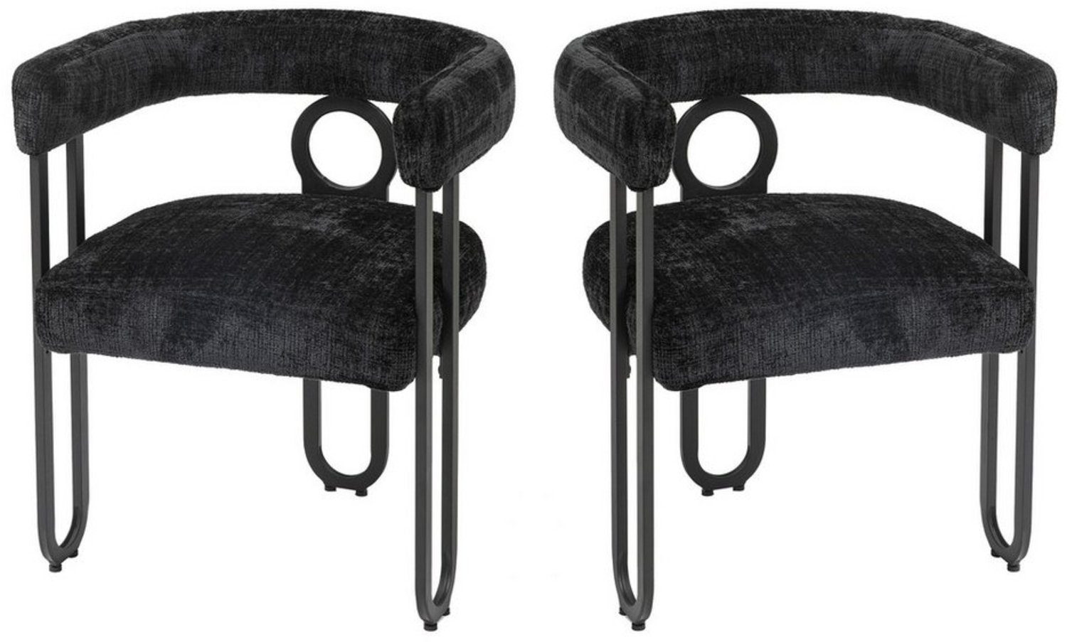 IDEASY Esszimmerstuhl (2 St) Modern Esszimmerstuhl, Lounge Chair Set mit runder Rückenlehne, Erhältlich in Wildleder oder PU, geeignet für Wohnbereich und Büro Bild 1