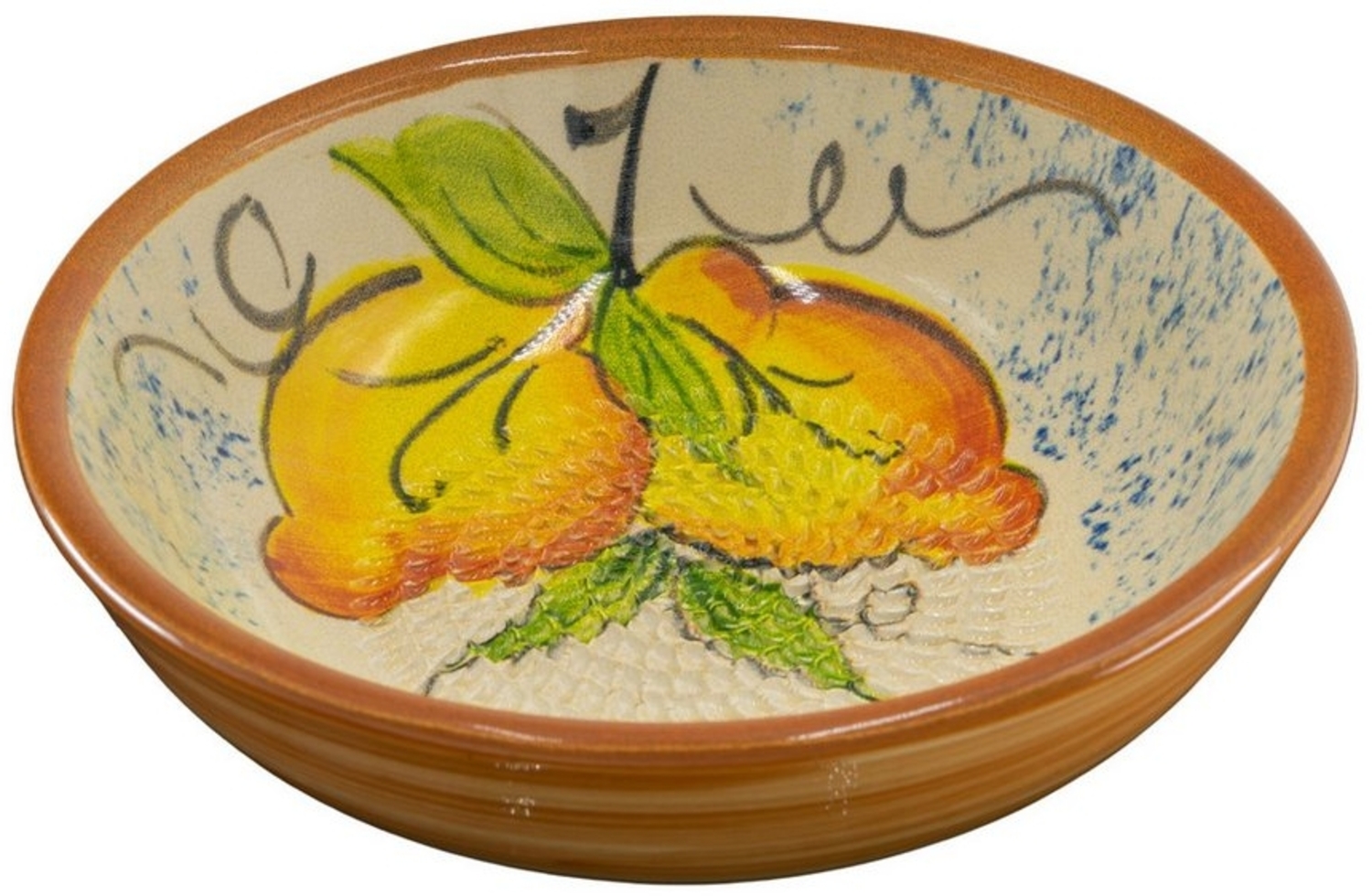 Kaladia Multireibe Keramik Reibeschüssel mit 2 Zitronen - ∅ 17 cm, Keramik, einfaches Zerkleinern von Zutaten und mehr - Made in Spain Bild 1