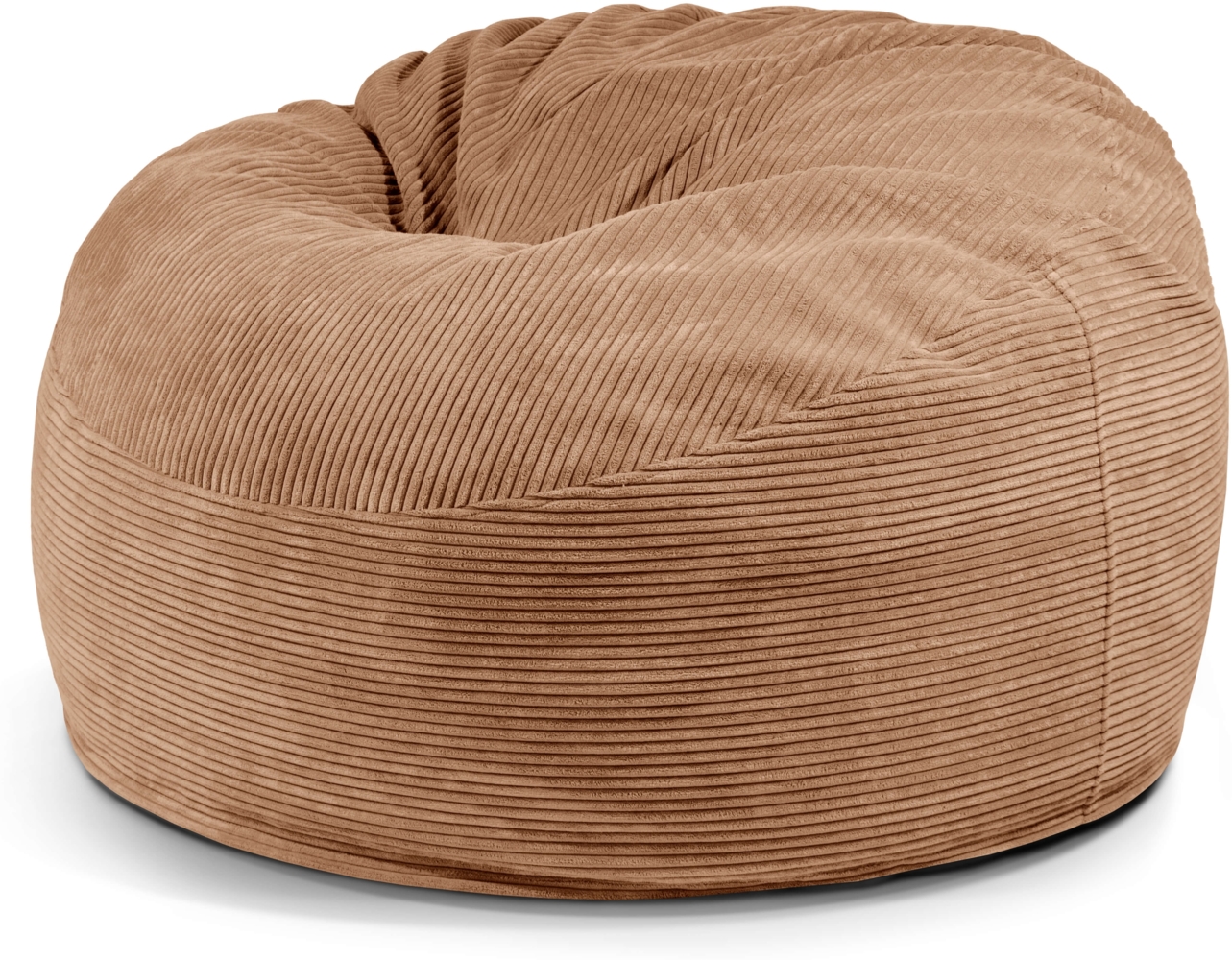 Schaumstoffsitzsack ‘OM 110‘, Bezugstoff - Waves, 100% Polyester, Sand, 75x110x110 cm. Bild 1