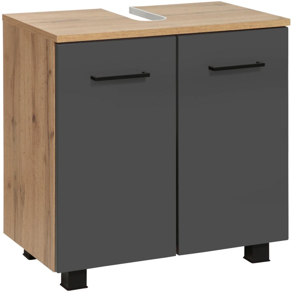 welltime Waschbeckenunterschrank Trento, verschiedene Ausführungen und Farben Badmöbel, Breite 60cm, Badezimmerschrank Beckenunterschrank WBU Bild 1