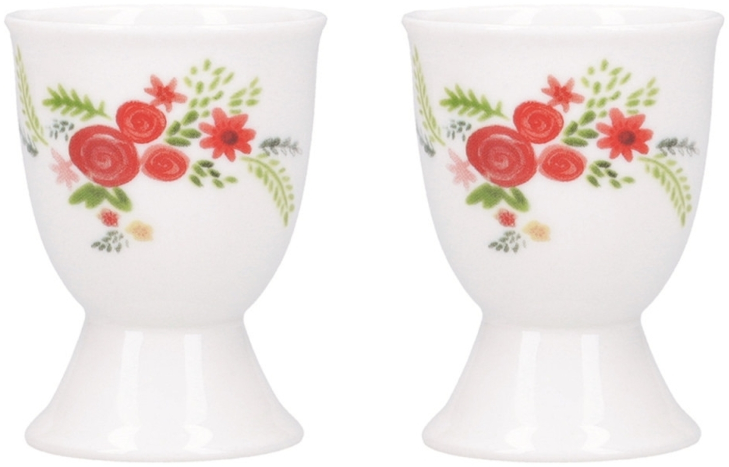 neuetischkultur 2er-Set Blumen Eierbecher Porzellan Bild 1