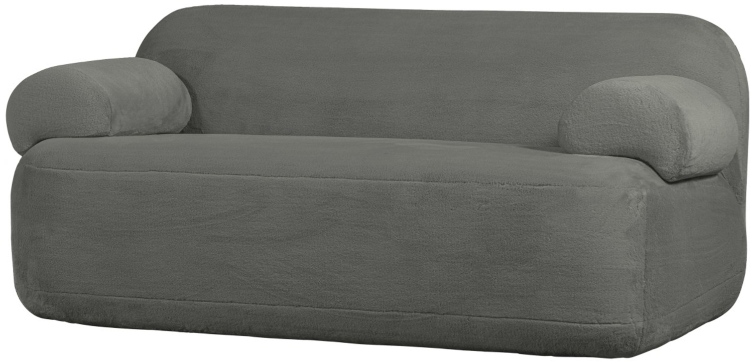 Sofa Jolie aus Pelz-Stoff, Grau Bild 1