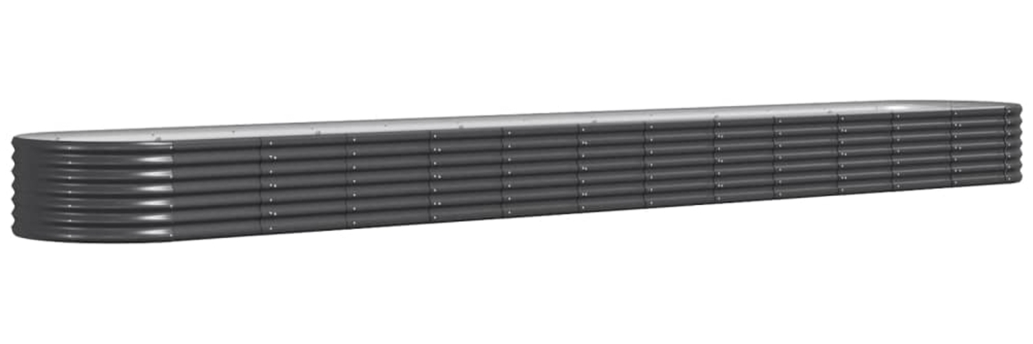 vidaXL Hochbeet Verzinkter Stahl 512x80x36 cm Anthrazit 318941 Bild 1