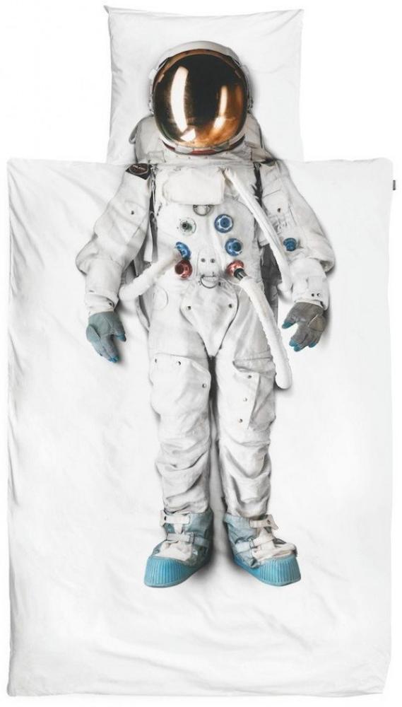 Snurk Kinderbettwäsche Astronaut, Perkal, 2 teilig, Astronaut, Weltall, Weltraum Bild 1