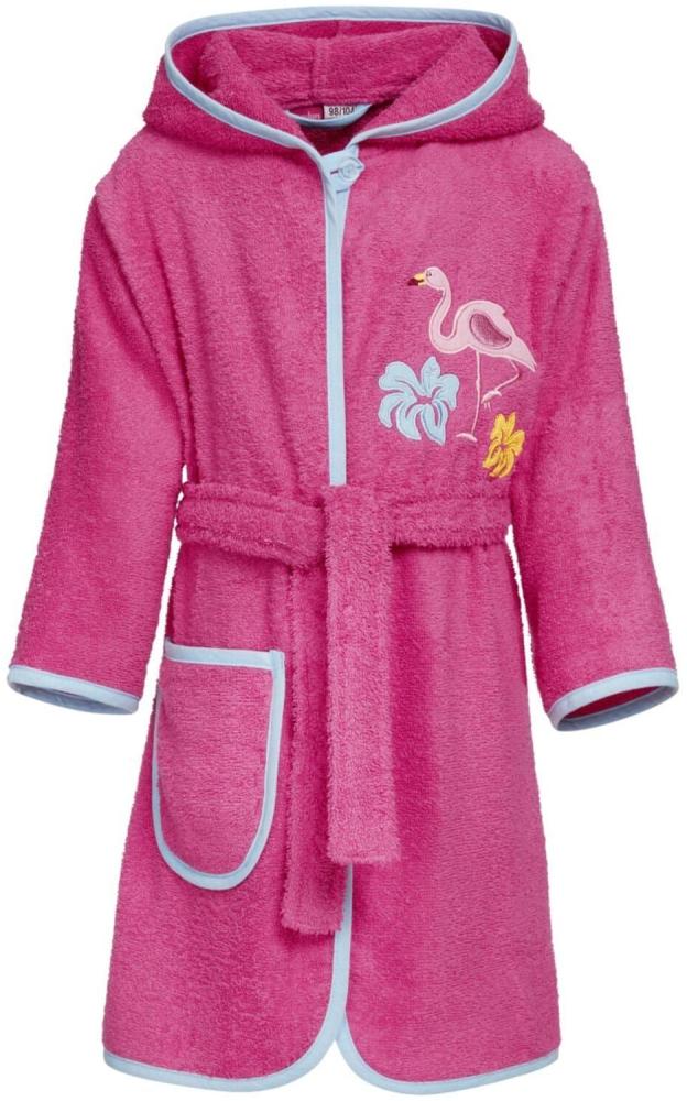 Playshoes Frottee-Bademantel Flamingo pink|122/128 Bild 1