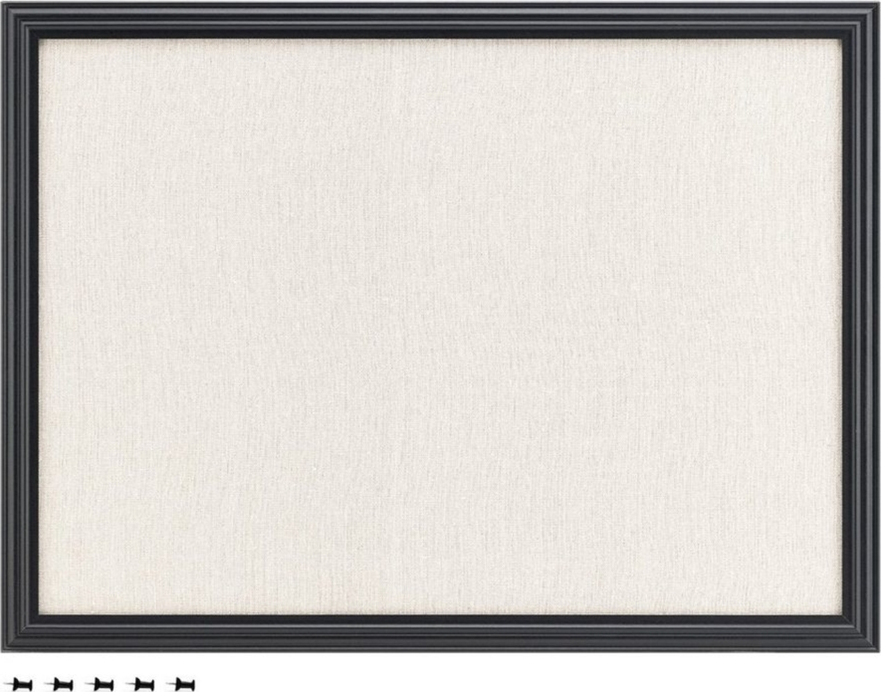 Navaris Memoboard Memoboard mit Leinenoberfläche - 58x43cm - inkl. Stecknadeln, (1-tlg) Bild 1