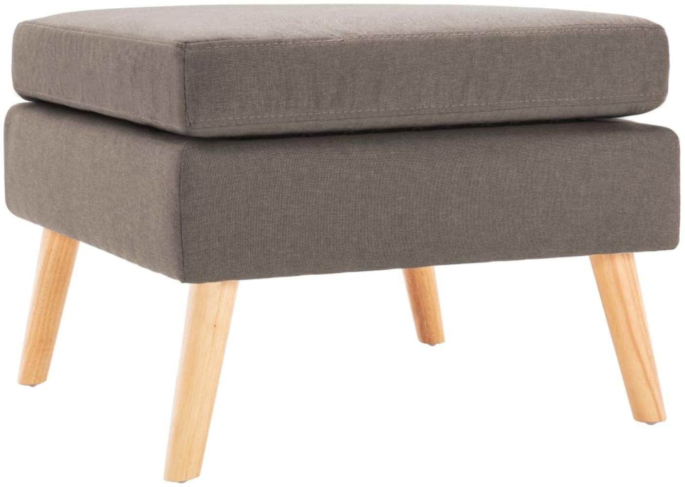 vidaXL Fußhocker Taupe Stoff 288741 Bild 1