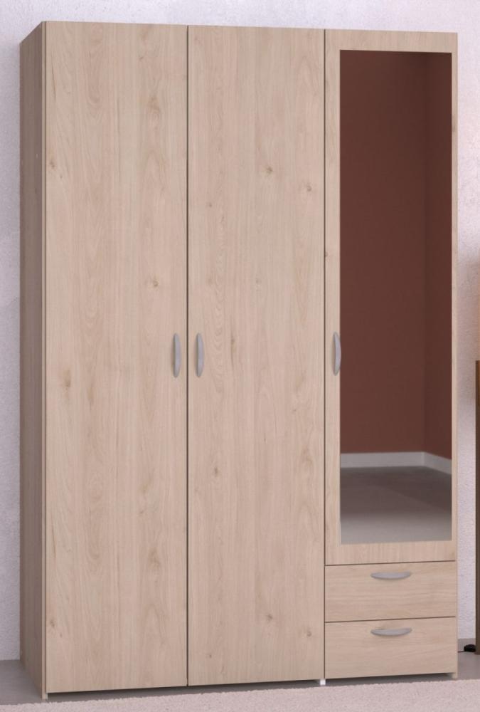 Furn. Design Kleiderschrank Enjour in Eiche mit Spiegel 120 cm Bild 1