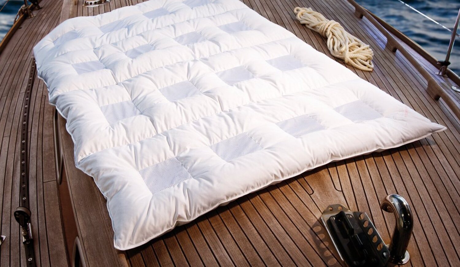 Climabalance Premium Medium Zudecke, Baumwolle, Weiß, 135x200 cm Bild 1