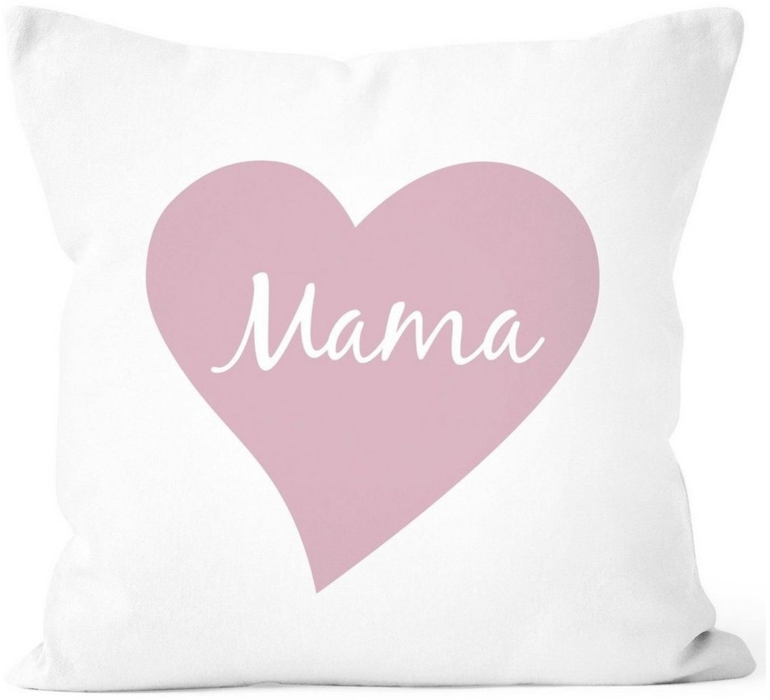 SpecialMe Dekokissen Kissen-Bezug Herz Mama Inschrift Geschenk für Mutti Muttertag Weihnachten Geburtstag Ostern SpecialMe® Bild 1
