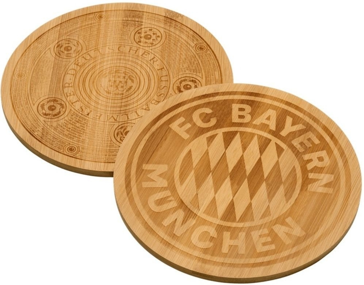 FC Bayern München Frühstücksbrett FC Bayern München Brotzeitbrettchen I Frühstücksbrettchen, Bambus Bild 1