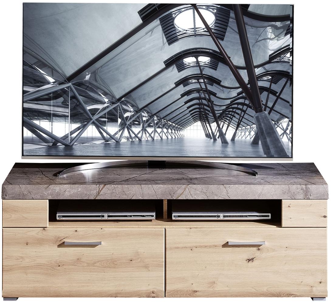 TV-Board >Springhill< in Artisan Eiche aus Metall - 140x51x47cm (BxHxT) Bild 1