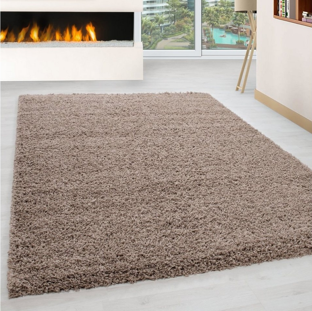 Homtex Hochflor-Teppich, 120x170 cm, Hochflor Teppich - Gemütlicher Langflor, Pflegeleichter Shaggy Flokati Bild 1