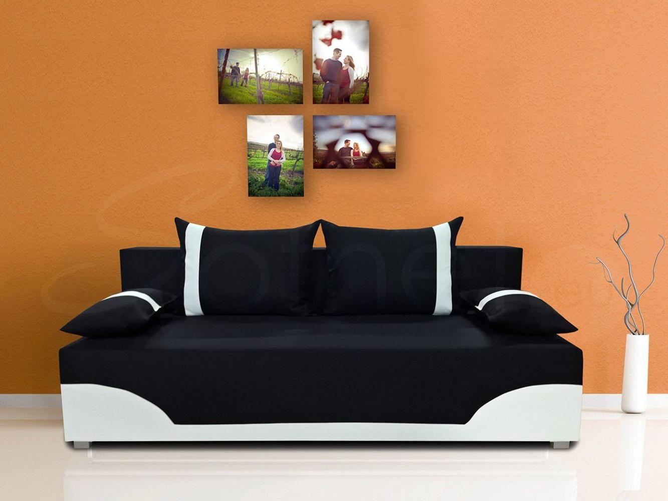 Sofnet Schlafsofa Dario, mit Schlaffunktion und Bettkasten, Bettsofa, Couch, Sofagarnitur Bild 1