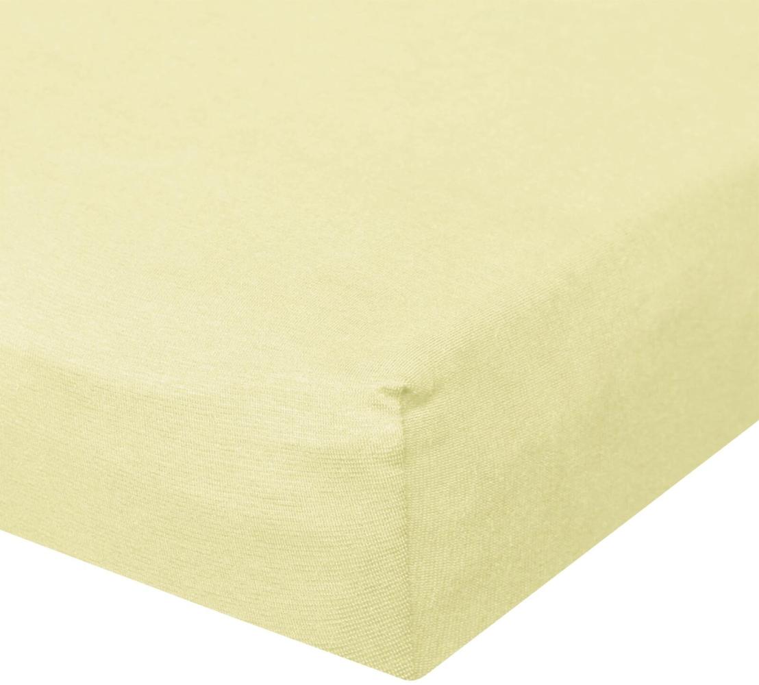 BettwarenShop Jersey Spannbetttuch Ultra-Stretch|200x220 - 220x240 cm| reseda Bild 1