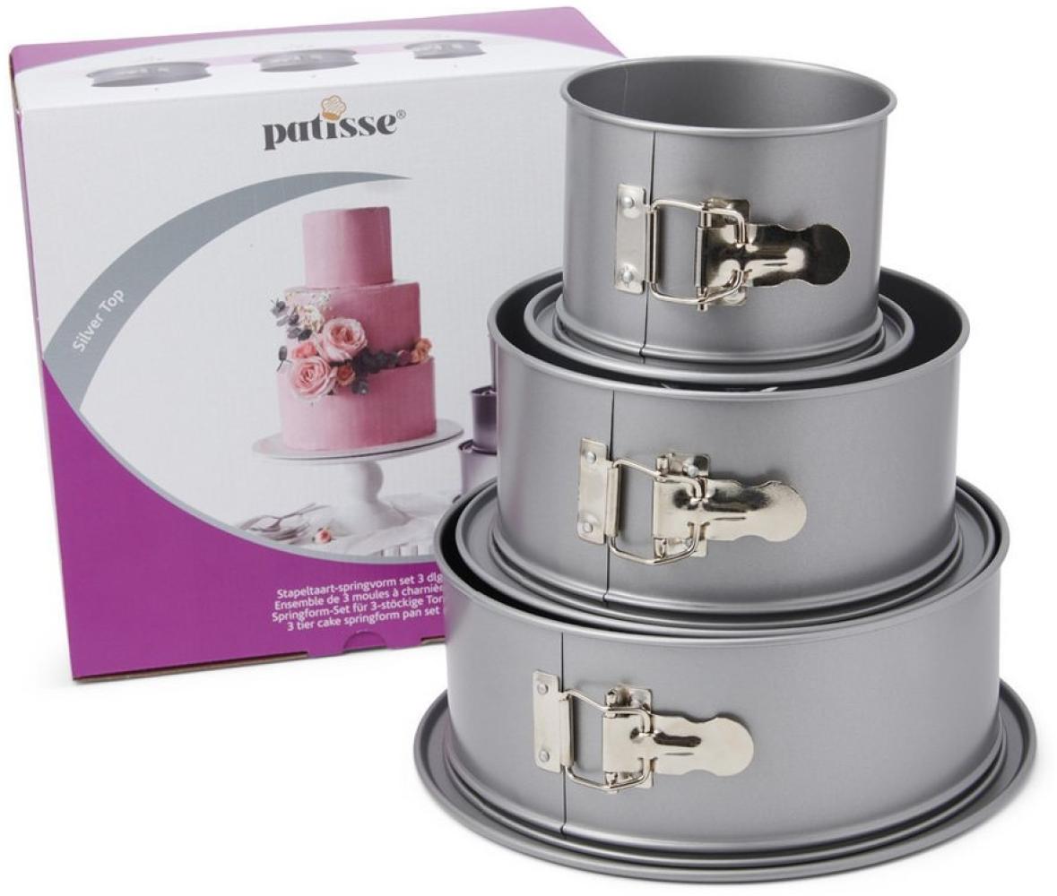 PATISSE Springform Set ( Ø12cm,18cm,22cm H8,5cm) für 3-stöckige Torte Bild 1