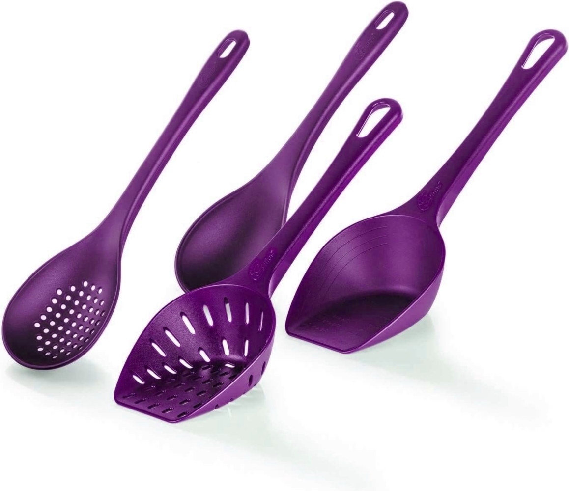 Genius - Schöpflöffel Set 4-teilig Schöpfkellen Suppenkelle Lila 880455 Bild 1