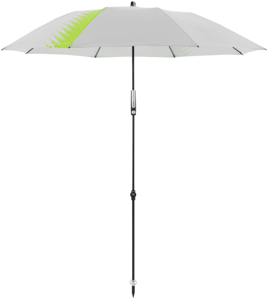 Doppler Sonnenschirm / Strandschirm "Expert 160 Manual Multi", hellgrau / apfelgrün, 160 cm Bild 1
