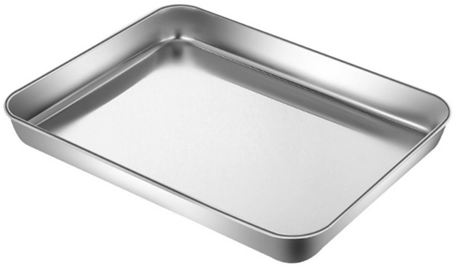 NUODWELL Backblech Backblech, Edelstahl Ofenblech Kuchenblech, Rechteckig Backform Bild 1