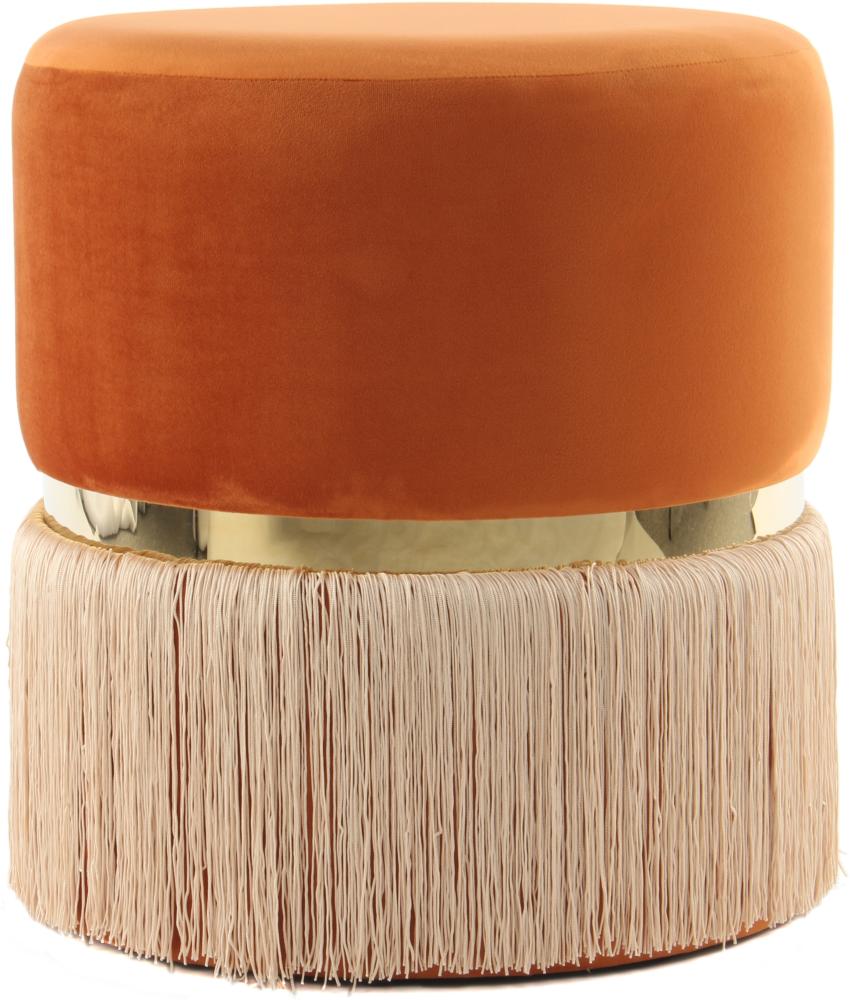 Hocker Rebecca 825 Orange / Champagner / Gold Bild 1