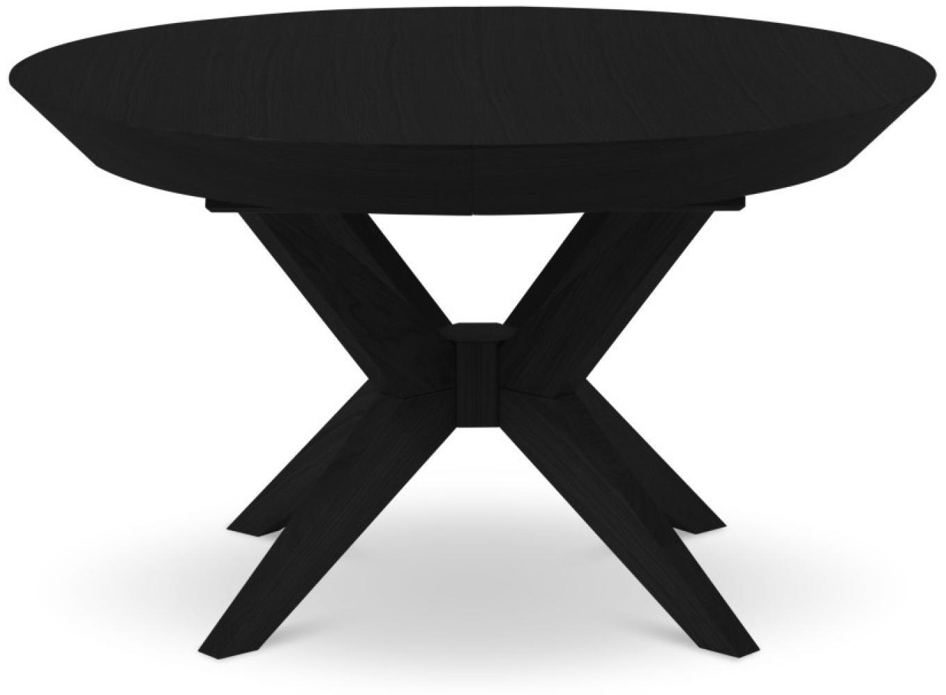 Micadoni 8-Sitzer Tisch ausziehbar Virginia 120cm | Oberfläche Black Oak und Black Oak Bild 1