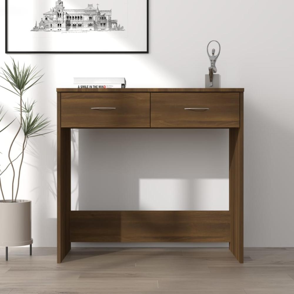 Konsolentisch >3001861< (LxBxH: 80 x 40 x 75 cm) in Braun Eichen-Optik Bild 1