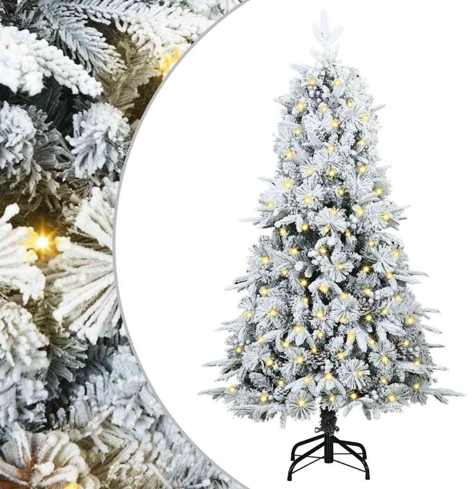 vidaXL Künstlicher klappbarer Weihnachtsbaum Grün 120 cm PE und PVC 3397454 Bild 1