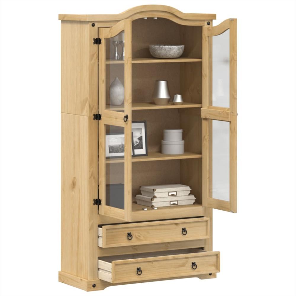 vidaXL Vitrine Corona 99x43x187 cm Massivholz Kiefer 4005682 Bild 1