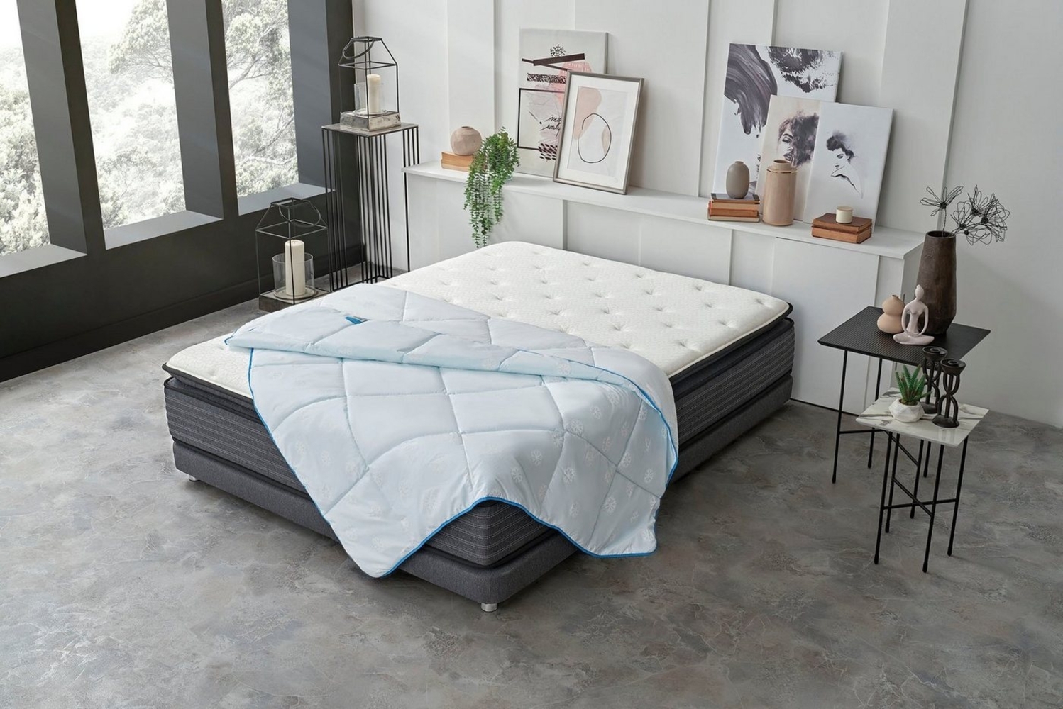Yatas Bedding Kunstfaserbettdecke Majestät Dacron® Climarelle Cool, Bettdecke 135x200 & weitere Größen, Füllung: Polyester, Bezug: Baumwolle, Sommer, Herbst, allergiker geeignet (Hausstauballergiker) Bild 1