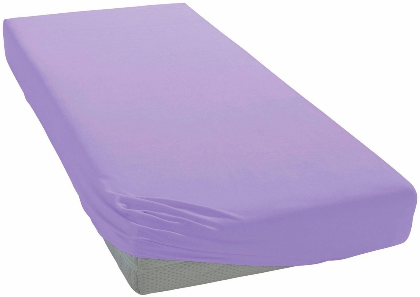 my home Spannbettlaken PHYSALIS, Jersey, Gummizug: rundum, (1 Stück), 100% Baumwolle, Matratzen bis 18 cm Höhe, Bettlaken, Spannbetttuch Bild 1