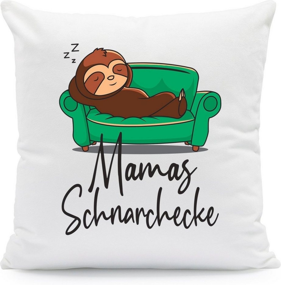 GRAVURZEILE Zierkissen mit Motiv - Schnarchecke - Lustiges Geschenk -, starke Farben ohne verblassen, Maschinenwäsche - Mama - ohne Füllung Bild 1