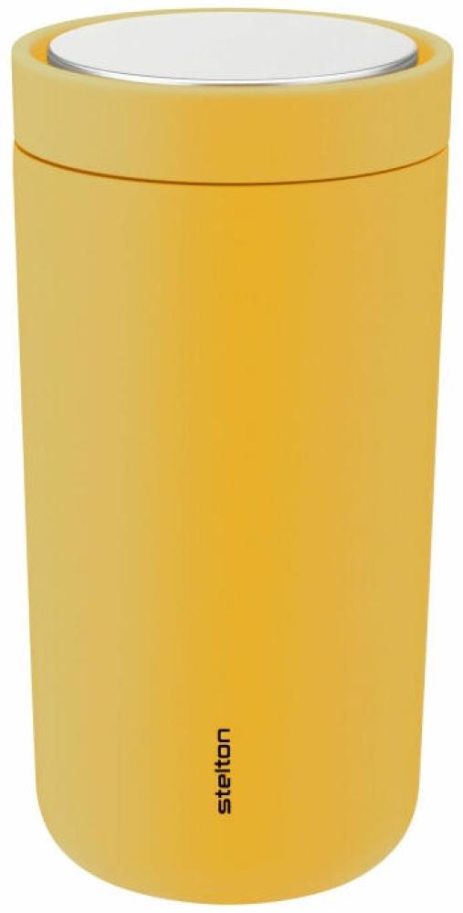 Stelton Thermobecher To Go Click, Isolierbecher, Edelstahl, Kunststoff, Poppy Yellow, 200 ml, 675-43 Bild 1