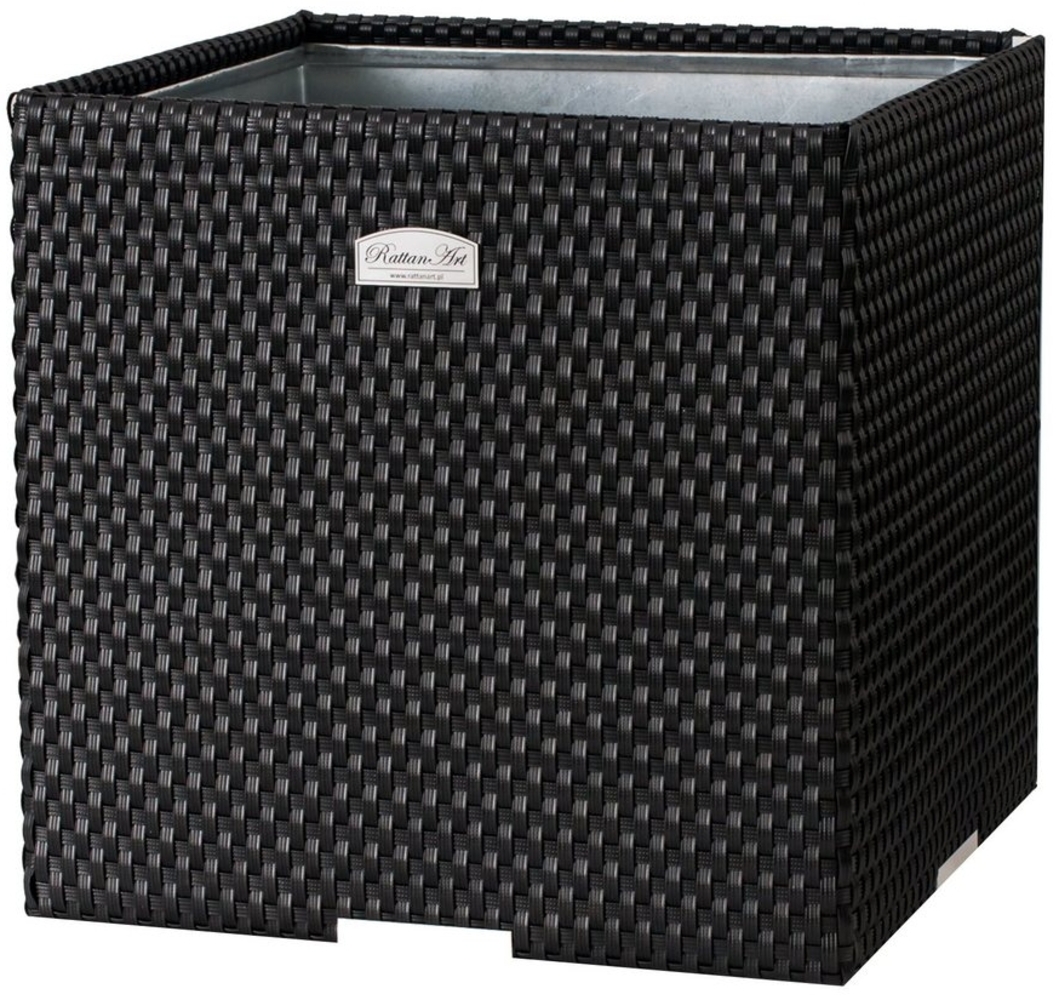 XL Polyrattan Pflanzgefäß Pflanzkübel Blumentopf Blumenkübel Übertopf Hochbeet Bild 1