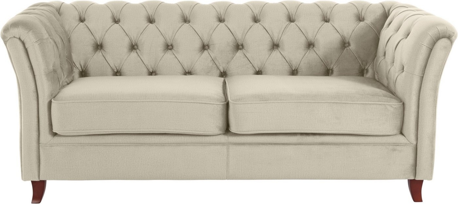 Home affaire Chesterfield-Sofa Reims, mit echter Chesterfield-Knopfheftung, hochwertige Verarbeitung Bild 1