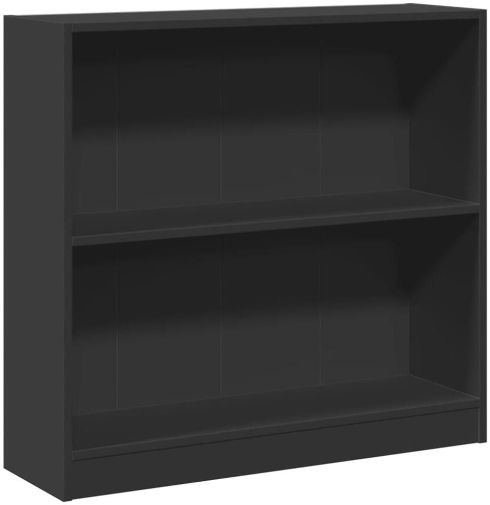 vidaXL Bücherregal Schwarz 80x24x75 cm Holzwerkstoff 800892 Bild 1