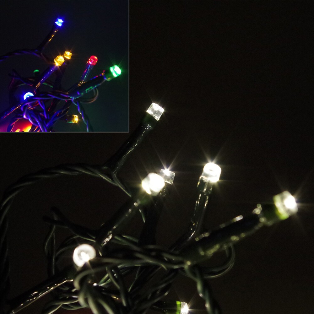 Lichterkette 120LED grün Netzbetrieb Farbwechsel Lichter Kette LED Weihnachten Bild 1