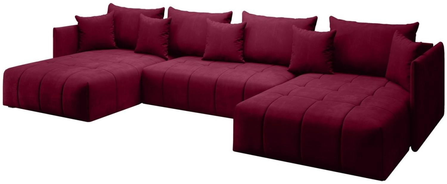 Furnix Ecksofa U-Form-Sofa ASVIL mit Schlaffunktion und Bettkasten, gemütlich Bild 1