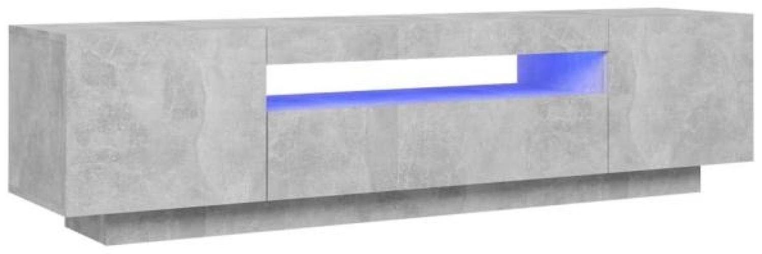 vidaXL TV-Schrank mit LED-Beleuchtung Betongrau 160x35x40 cm 804431 Bild 1