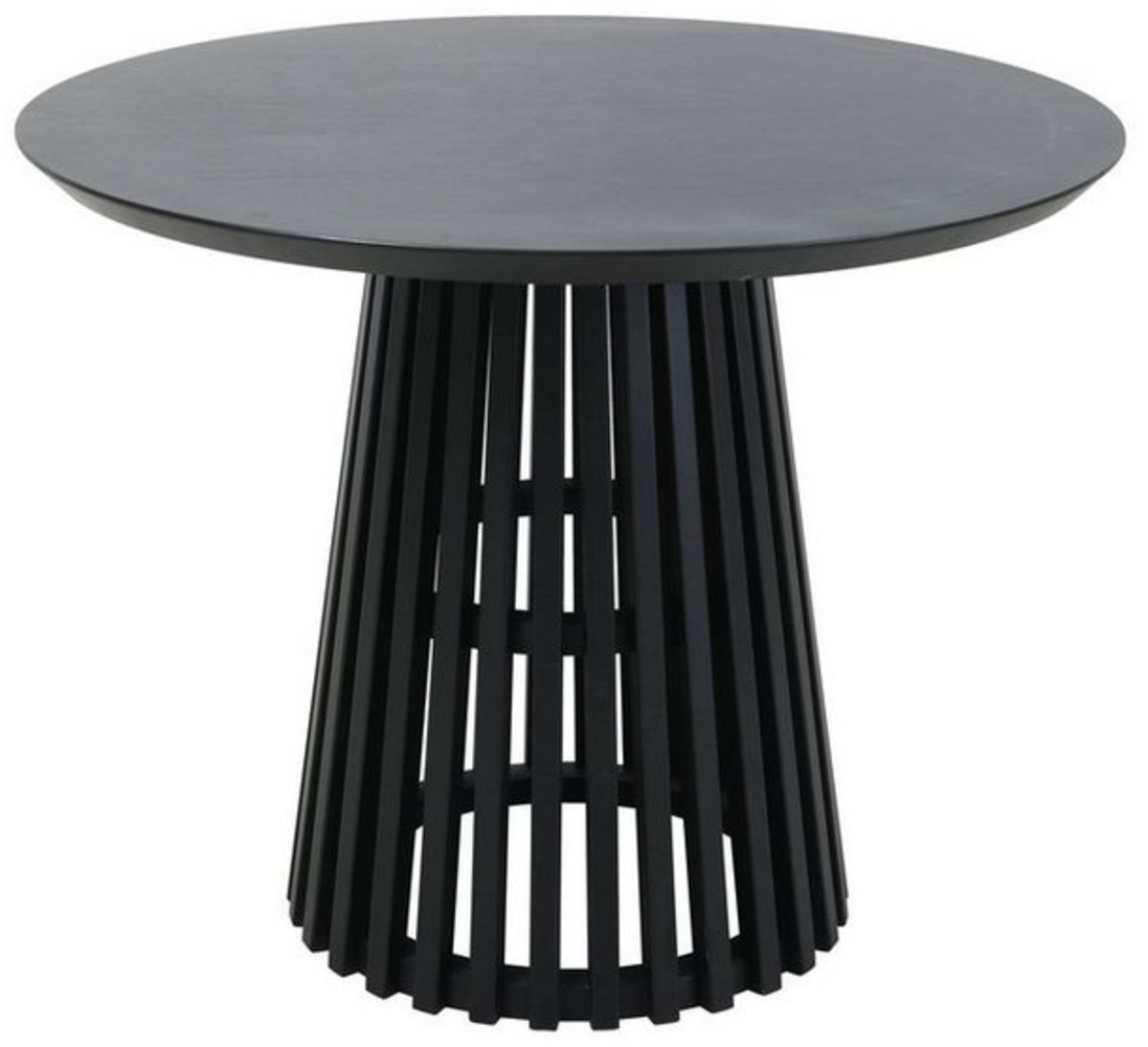 Esstisch 100x100x77 cm Hevea Schwarz Bild 1