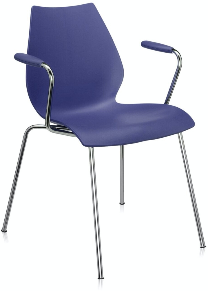 Kartell Maui Sessel, Plastik, blau, 52 x 77 x 58 cm Bild 1